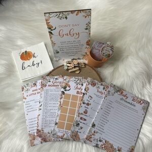 Little Pumpkin Baby Shower Unisex Games Favors